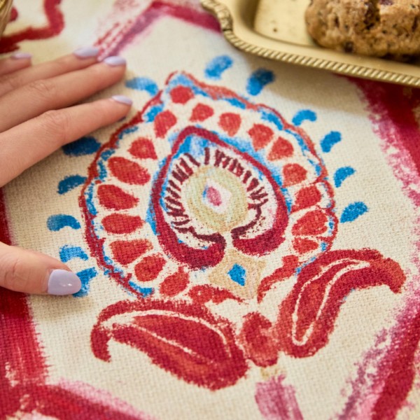 Geometric Totem Table Runner