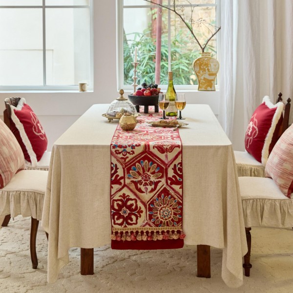 Geometric Totem Table Runner