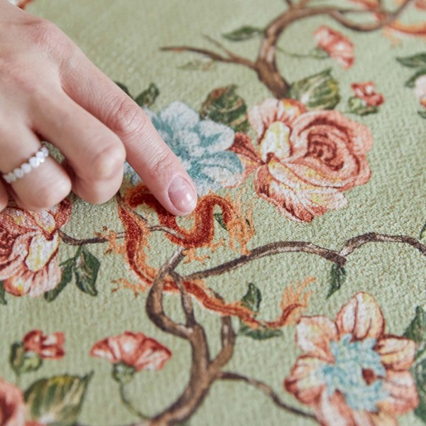 French Country Style Floral Table Runner