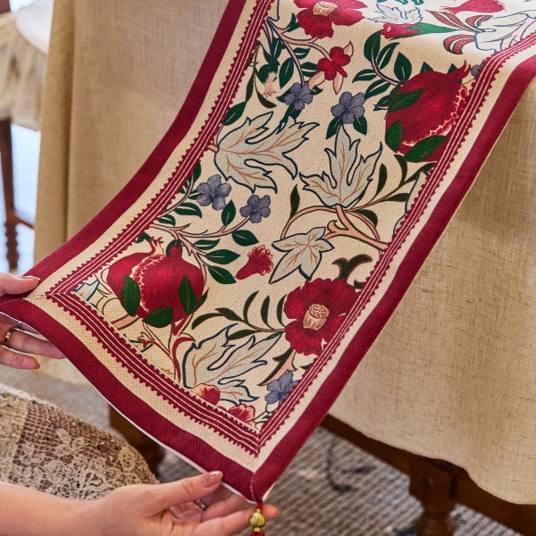 Bohemian floral table runner