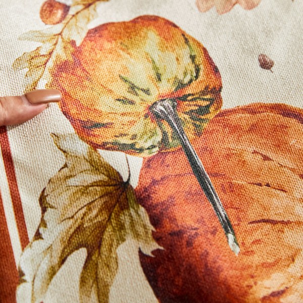 Pumpkin and Maple Leaf Table Runner