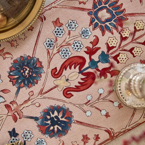 Beautiful Symmetrical Floral Table Runner
