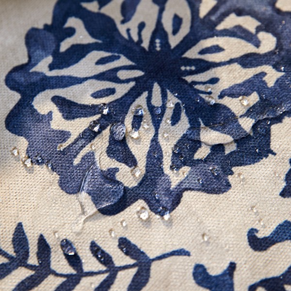 Unique indigo-dyed table runner