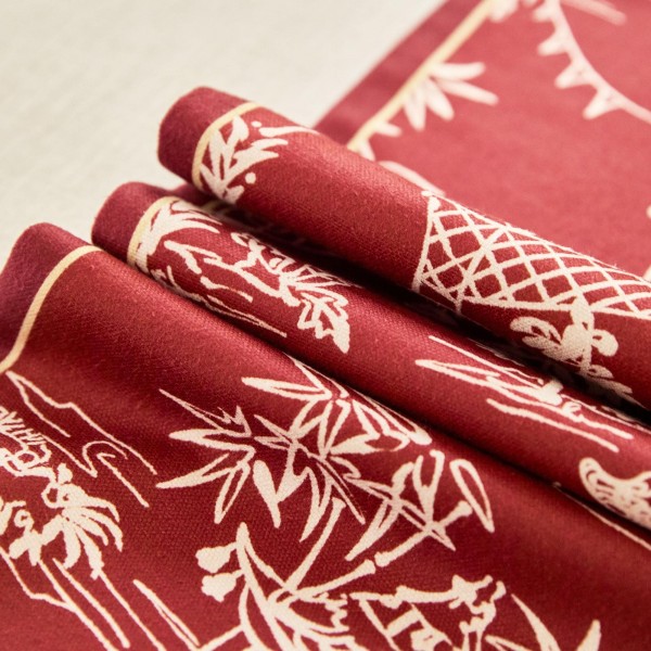 Oriental Red Table Runner