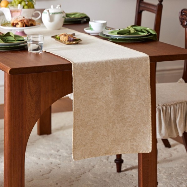 Jacquard Linen Table Runner