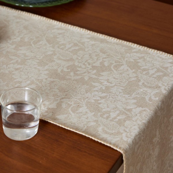 Jacquard Linen Table Runner